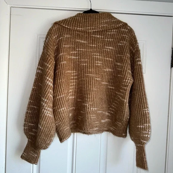 VARLEY‎ SIZE M MEDIUM Ridley Dalmation Half-Zip Pullover SWEATER golden bronze - Picture 3 of 7